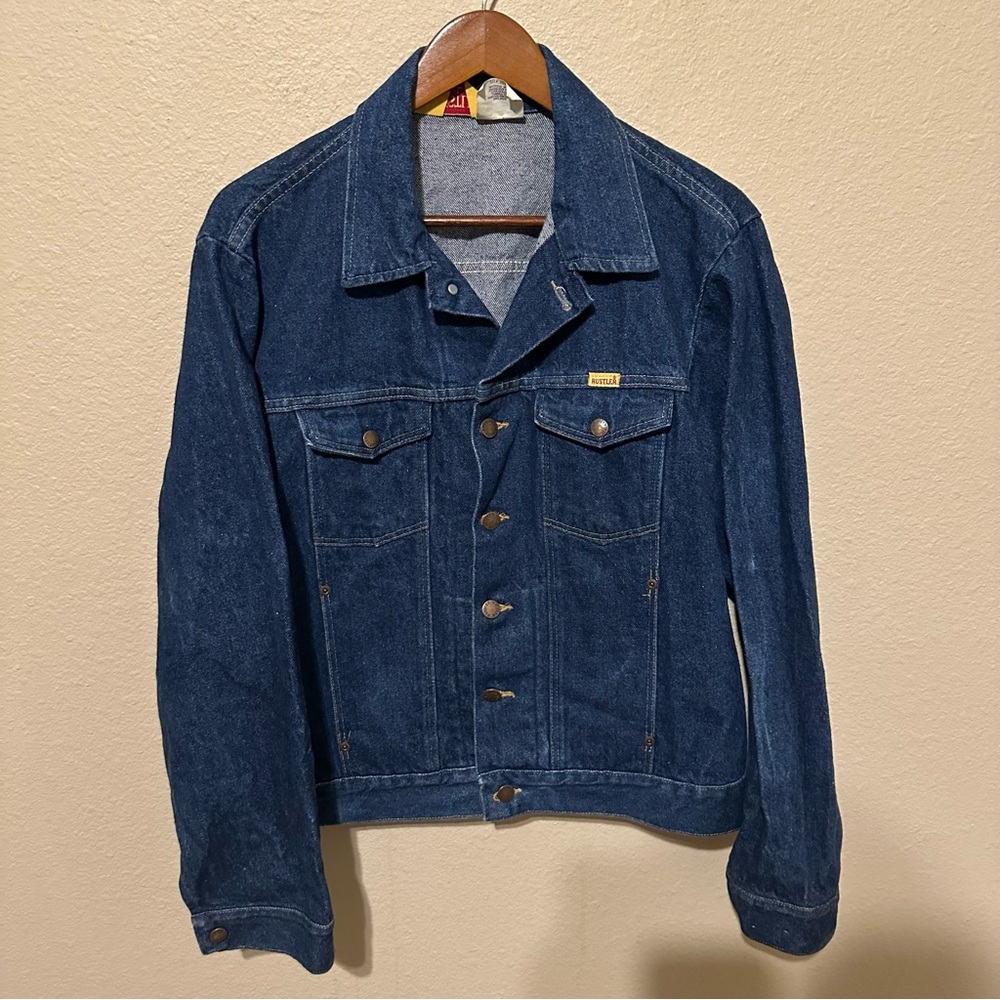 Vintage Rustler by Wrangler Men’s 13 oz Denim Jean Jacket